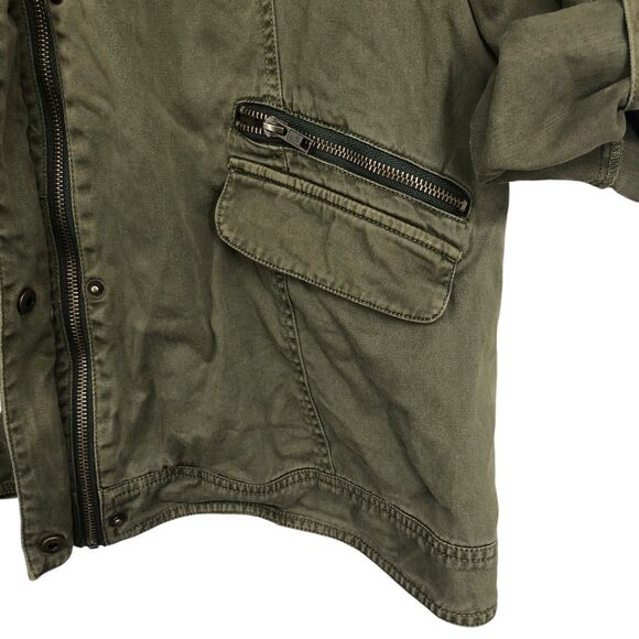 Torrid Army Green Military Cargo Jacket w/Blingy Chest Pockets, SZ 1 (14/16) - Picture 3 of 7